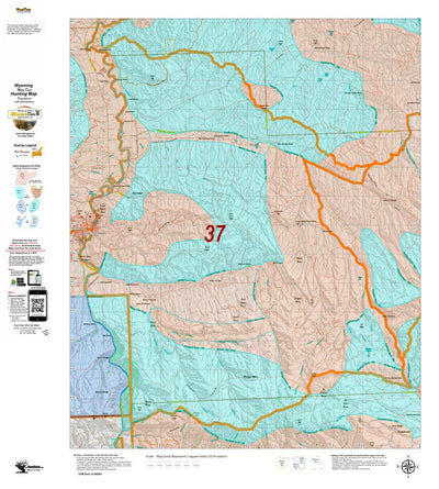 Wy Mule Deer Unit 37 Topo with Concentrations Preview 1