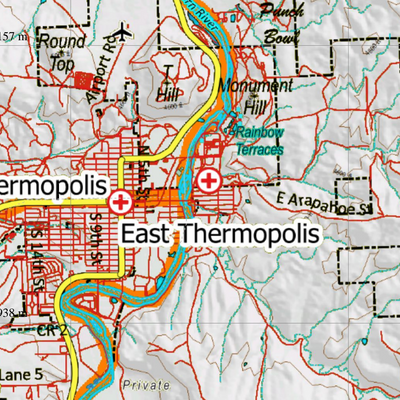 Wy Mule Deer Unit 37 Topographical Map Preview 3