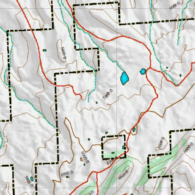 Wy Mule Deer Unit 39 Topographical Map Preview 2