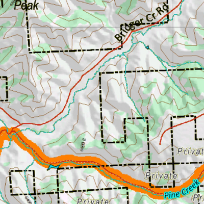 Wy Mule Deer Unit 39 Topographical Map Preview 3