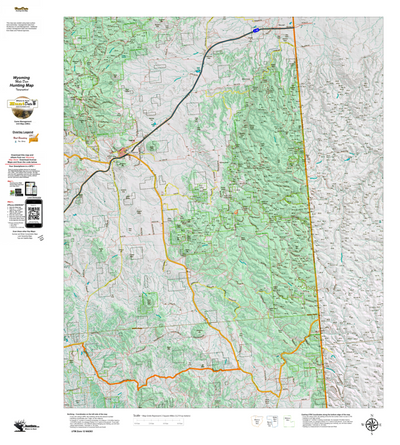 Wy Mule Deer Unit 4 Topographical Map Preview 1