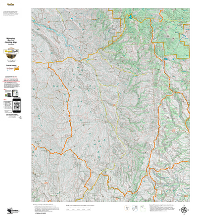 Wy Mule Deer Unit 40 Topographical Map Preview 1