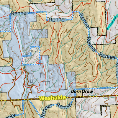Wy Mule Deer Unit 41 with Land Ownership Preview 3