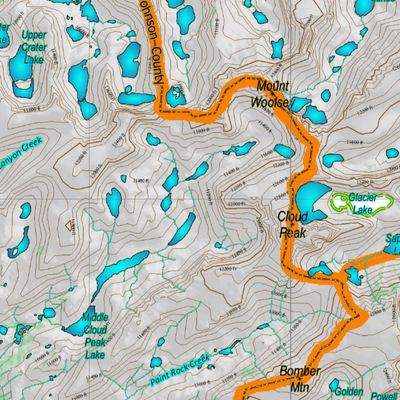 Wy Mule Deer Unit 46 Topographical Map Preview 3