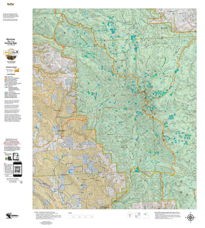 Wy Mule Deer Unit 46 with Land Ownership Preview 1