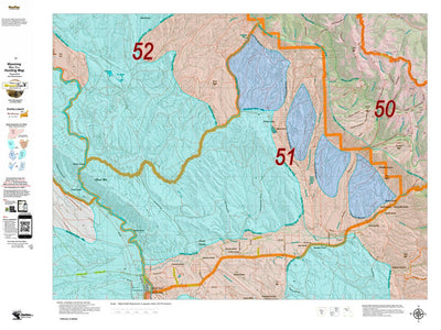Wy Mule Deer Unit 51 Topo with Concentrations Preview 1