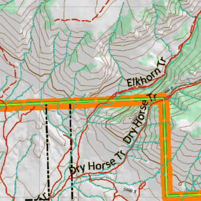 Wy Mule Deer Unit 51 Topographical Map Preview 3