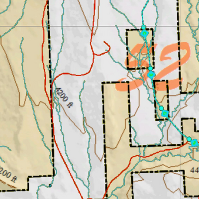 Wy Mule Deer Unit 52 Concentrations and Land Ownership Preview 2