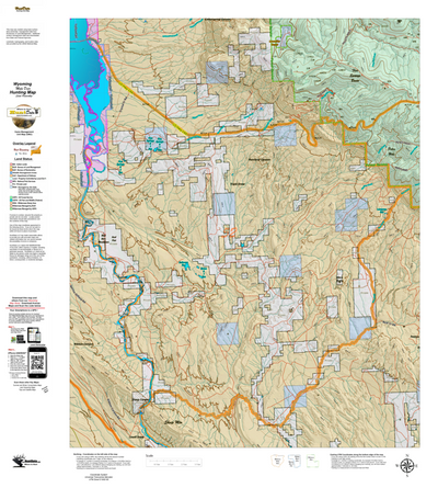 Wy Mule Deer Unit 52 with Land Ownership Preview 1