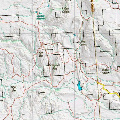 Wy Mule Deer Unit 59 Topographical Map Preview 2
