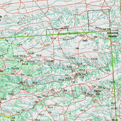 Wy Mule Deer Unit 59 Topographical Map Preview 3