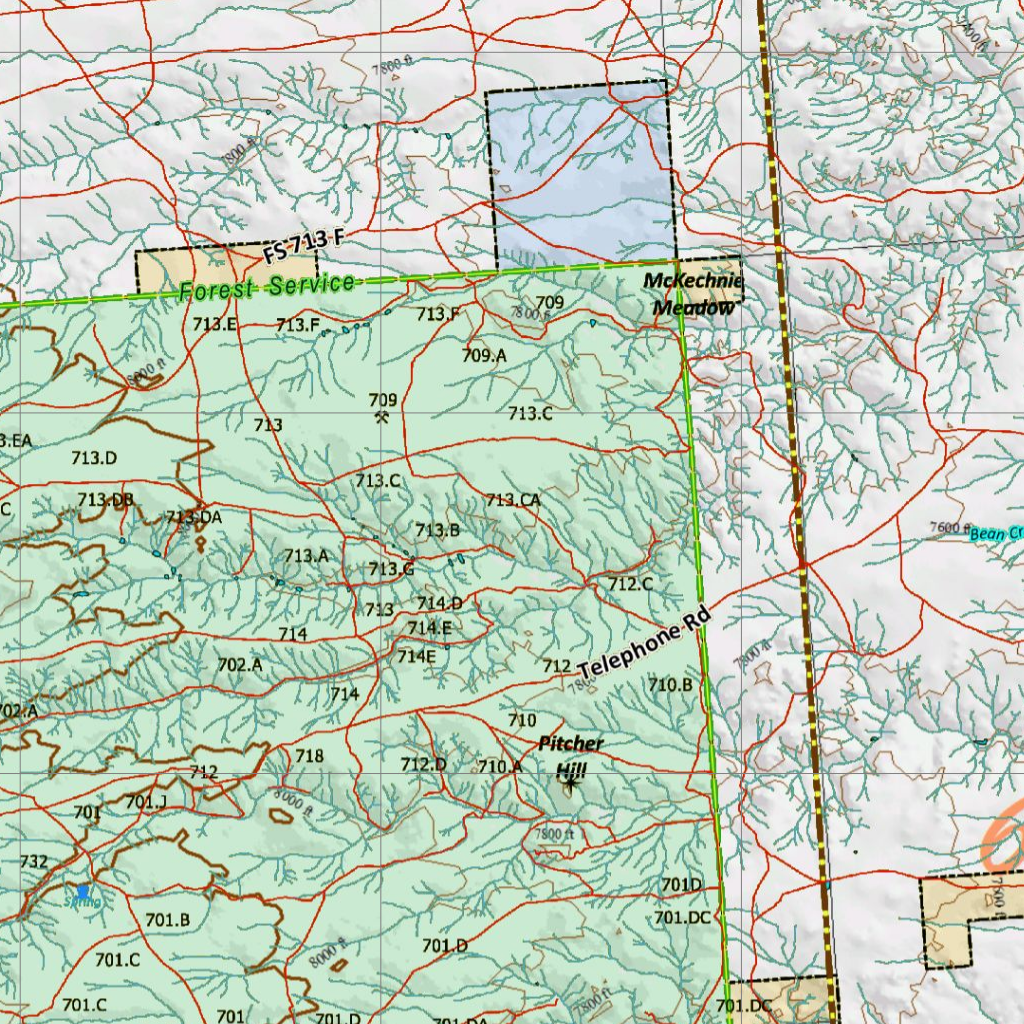 Wy Mule Deer Unit 59 with Land Ownership Map by Wyoming HuntData LLC ...