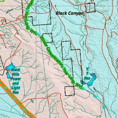 Wy Mule Deer Unit 6 Concentration Areas Preview 2