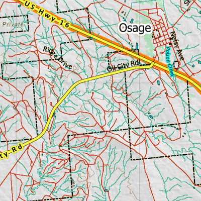Wy Mule Deer Unit 6 Topographical Map Preview 3