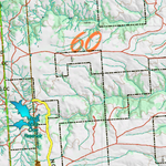 Wy Mule Deer Unit 60 Topographical Map Preview 2