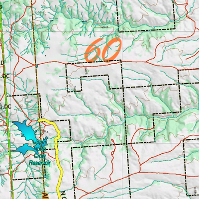 Wy Mule Deer Unit 60 Topographical Map Preview 2