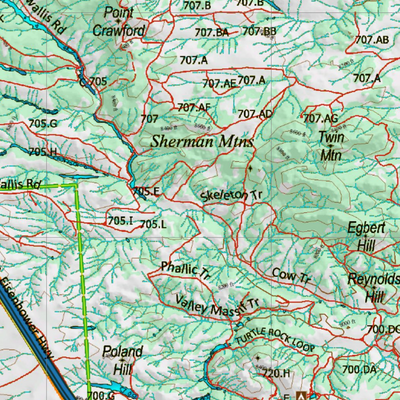 Wy Mule Deer Unit 60 Topographical Map Preview 3