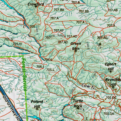 Wy Mule Deer Unit 60 with Land Ownership Preview 3