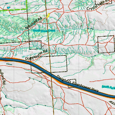 Wy Mule Deer Unit 61 Topographical Map Preview 2
