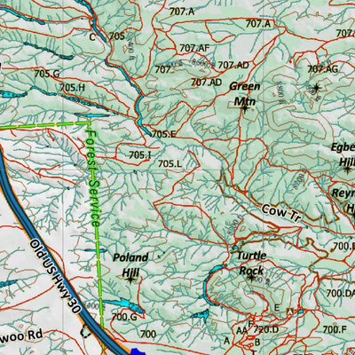 Wy Mule Deer Unit 61 with Land Ownership Preview 3
