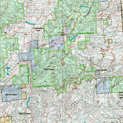 Wy Mule Deer Unit 64 with Land Ownership Preview 3