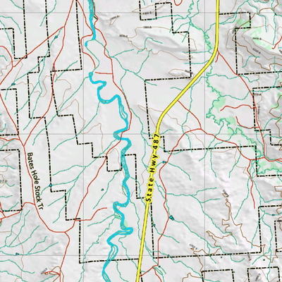 Wy Mule Deer Unit 66 Topographical Map Preview 2