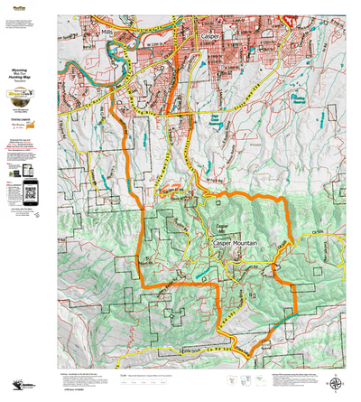 Wy Mule Deer Unit 67 Topographical Map Preview 1