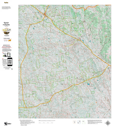 Wy Mule Deer Unit 7 Topographical Map Preview 1