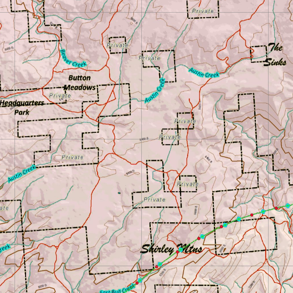 Wy Mule Deer Unit 70 Concentration Areas Map by Wyoming HuntData LLC ...
