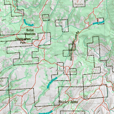 Wy Mule Deer Unit 70 Topographical Map Preview 2