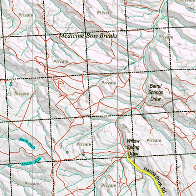 Wy Mule Deer Unit 70 Topographical Map Preview 3