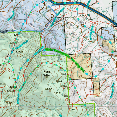 Wy Mule Deer Unit 74 Concentrations and Land Ownership Preview 3