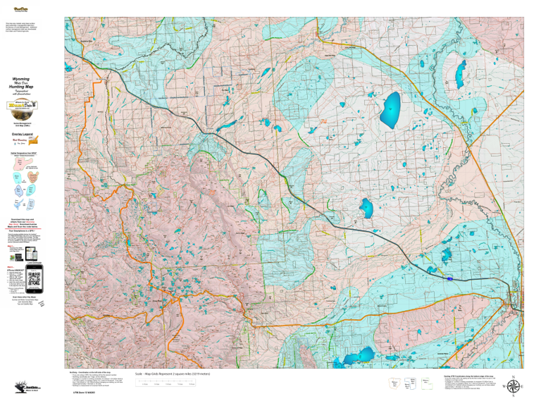 Wy Mule Deer Unit 75 Concentration Areas Map by Wyoming HuntData LLC ...
