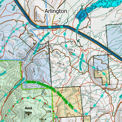 Wy Mule Deer Unit 75 Concentrations and Land Ownership Preview 3