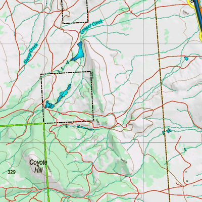 Wy Mule Deer Unit 75 Topographical Map Preview 2