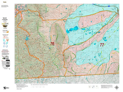 Wy Mule Deer Unit 76 Topo with Concentrations Preview 1