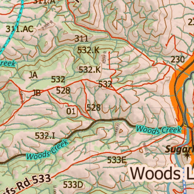 Wy Mule Deer Unit 76 Topo with Concentrations Preview 3