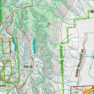 Wy Mule Deer Unit 76 Topographical Map Preview 2