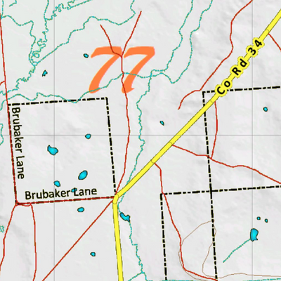 Wy Mule Deer Unit 77 Topographical Map Preview 2