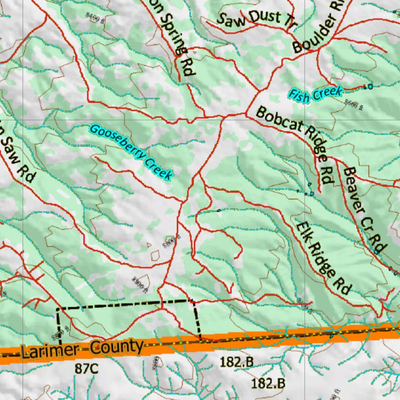Wy Mule Deer Unit 77 Topographical Map Preview 3