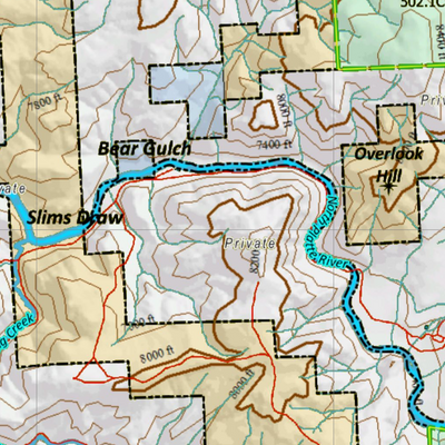 Wy Mule Deer Unit 78 with Land Ownership Preview 2