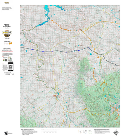 Wy Mule Deer Unit 79 Topographical Map Preview 1