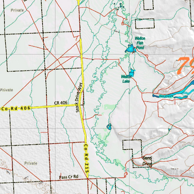 Wy Mule Deer Unit 79 Topographical Map Preview 2