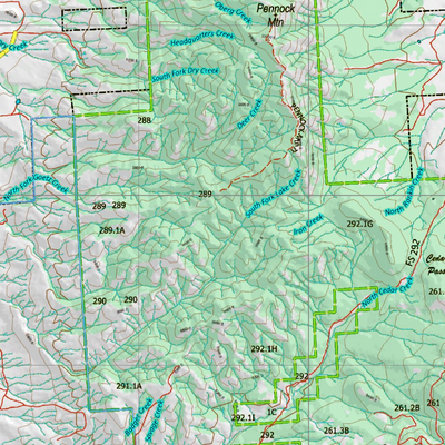 Wy Mule Deer Unit 79 Topographical Map Preview 3