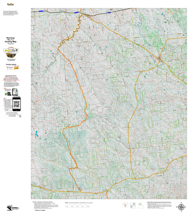 Wy Mule Deer Unit 8 Topographical Map Preview 1
