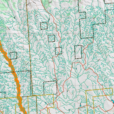 Wy Mule Deer Unit 8 Topographical Map Preview 3