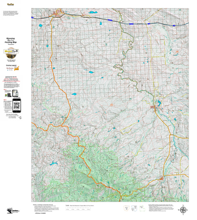 Wy Mule Deer Unit 80 Topographical Map Preview 1
