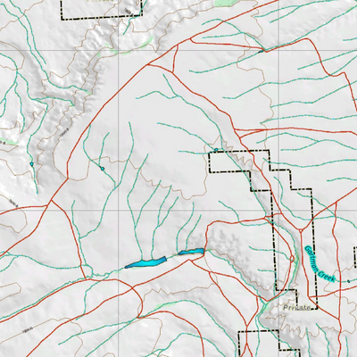Wy Mule Deer Unit 80 Topographical Map Preview 2