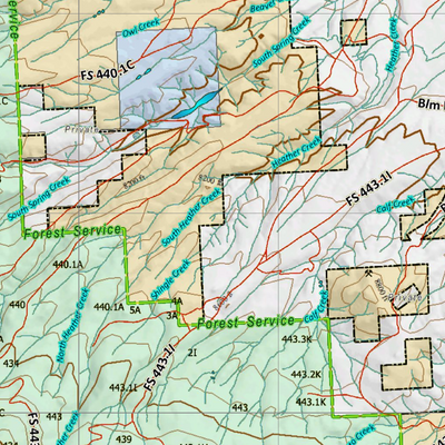 Wy Mule Deer Unit 80 with Land Ownership Preview 3
