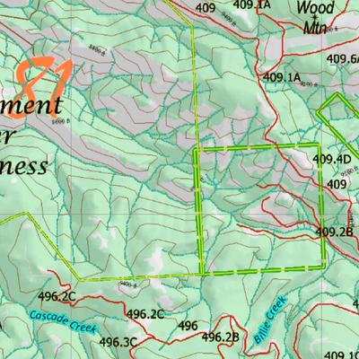 Wy Mule Deer Unit 81 Topographical Map Preview 2